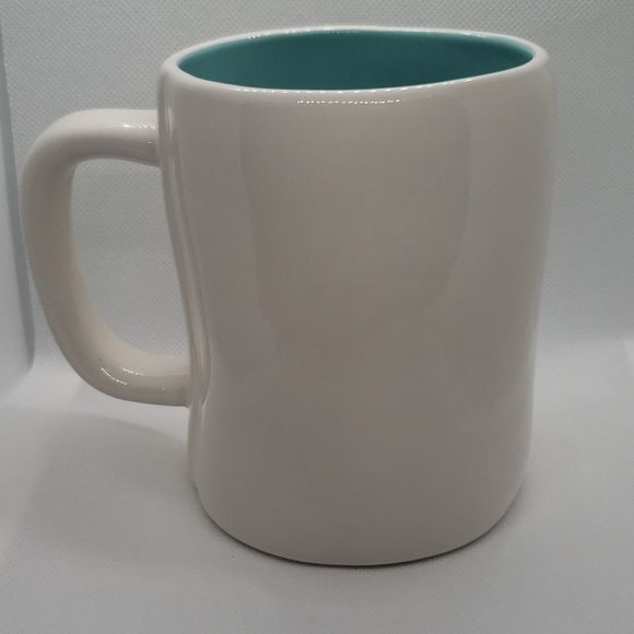 Rae Dunn Easter Jelly Bean Coffee mug cup white blue - Picture 2 of 3